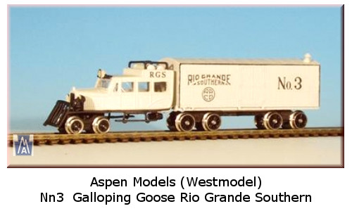 ナローゲージ Nn3 Galloping Goose Aspen Models | ケンズ鉄道で行こう